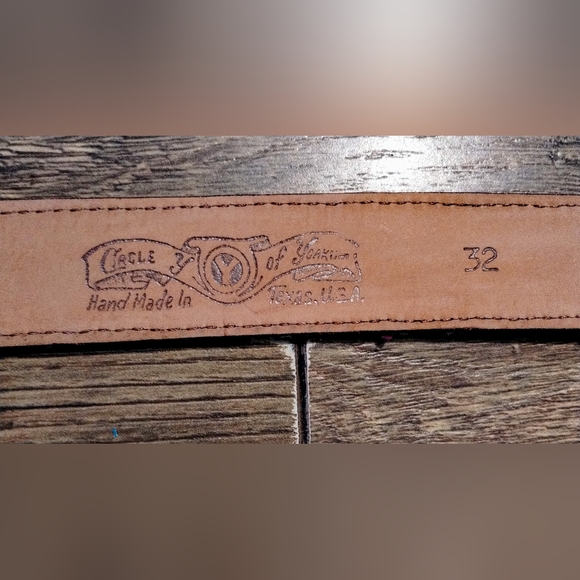 Circle y of yoakum leather belt - Picture 4 of 7